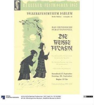 Archiv Berliner Festwochen 1952