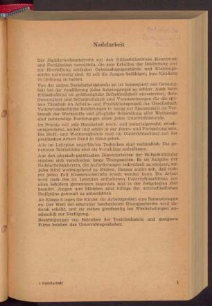 Nadelarbeit