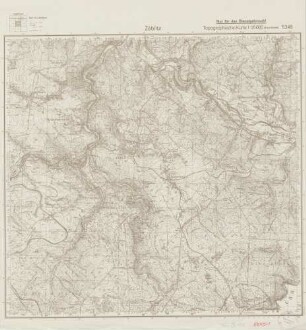 5345 Zöblitz, Topographische Karte 1:25000 (4cm - Karte)
