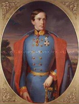 Franz Joseph I., Kaiser von Österreich und apostolischer König von Ungarn (1848-1916), in der Uniform eines kaiserlich-königlichen Marschalls