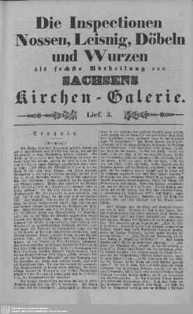 Tragitz, Börln, Knatewitz, Gleißberg : 3. Lieferung