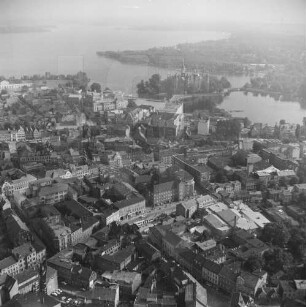Altstadt von Schwerin : Blickrichtung Südosten zum Schloss