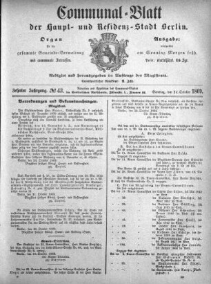 1869,43: No. 43, 24. Oktober 1869