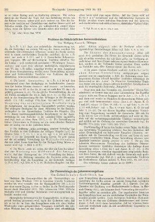 351-354 Zur Pneumatologie des Johannesevangeliums