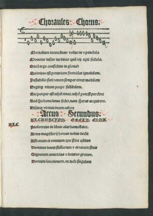 Choraules Chorus.