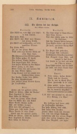 IX. Kantaten