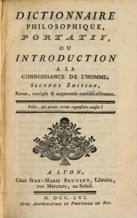 Dictionnaire philosophique