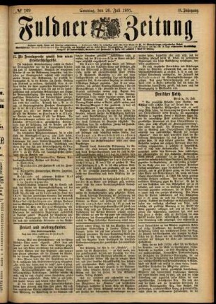 Ausgabe vom Sonntag, den 26. Juli 1891.