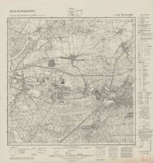 3148 Eberswalde, Topographische Karte 1:25000 (4cm - Karte)