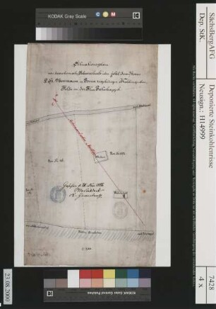 Neßmann, G. H., Steinkohlenwerk, Pirna, Grubenfeld in der Flur Potschappel (ehemaliger Eigentümer Scharschuch)