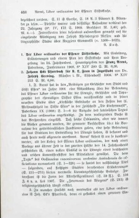 468-469 [Rezension] Der Liber ordinarius der Essener Stiftskirche