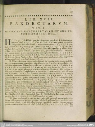 Lib. XXII. Pandectarum