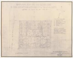 Gartenanlage Brabag-Siedlung, Zeitz: Hausgarten zu Haus 17,18, Typ 4: Grundriss 1:100