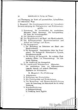3. Bergbaukunde Teil III: Kraftwirtschaft, Gewinnung und Förderung