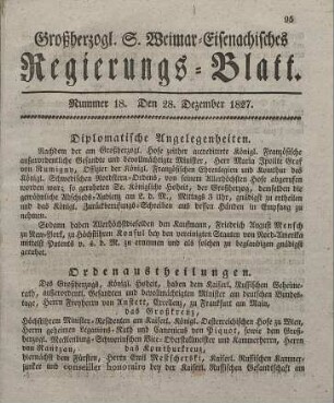 Nr. 18 : 28. Dezember 1827