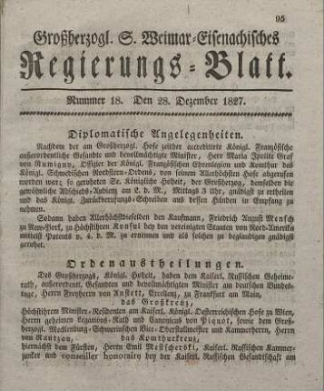 Nr. 18 : 28. Dezember 1827