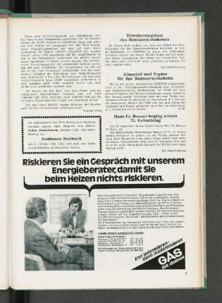 Altmetall und Papier für das Rentnerwohnheim