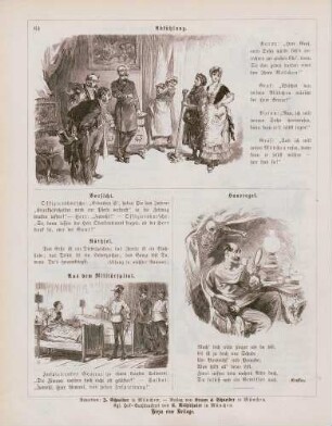 "Abkühlung" "Aus dem Militärspital" "Hausregel"