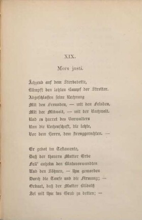 XIX. Mors justi.