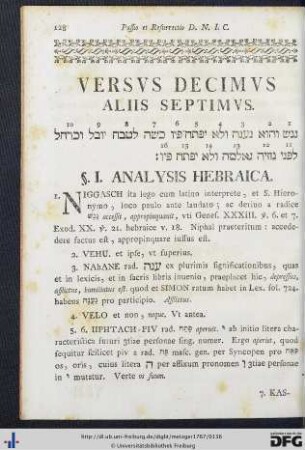 Versus Decimus.