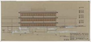 Physikalische Institute der Universität Köln: 2. Physik Südwest-Ansicht, 1:100