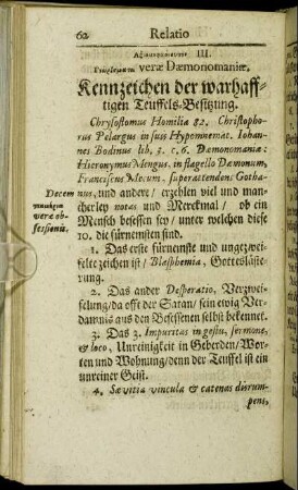 Kennzeichen der warhafftigen Teuffels-Besitzung.