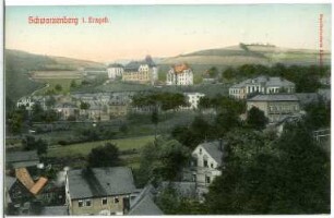 Schwarzenberg. Blick auf Schwarzenberg
