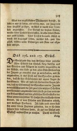 Das 176. und 177. Stück