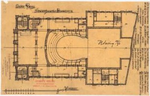 Stadttheater, Bromberg: Grundriss 1. Rang