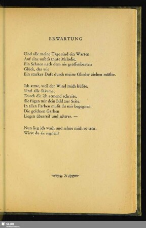 Erwartung