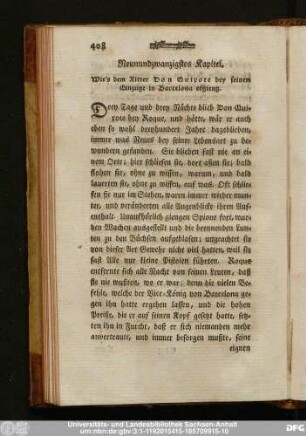 Neunundzwanzigstes Kapitel. Wie's dem Ritter Don Quixote bey seinem Einzuge in Barcelona ergieng.