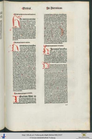 Pręfatio et prologi in hieremiam prophetam