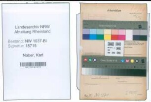 Entnazifizierung Karl Naber , geb. 04.08.1907 (Direktor)