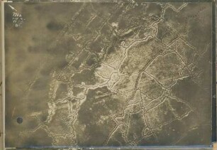 Foto des Geländes westlich von Tahure (Luftbild)