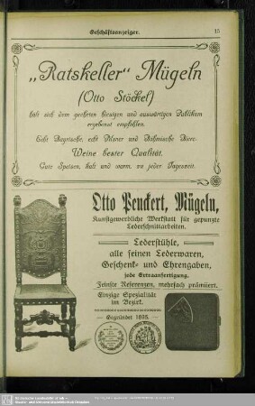 Anzeigen : Geschäfts-Anzeigen