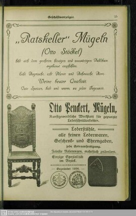 Anzeigen : Geschäfts-Anzeigen