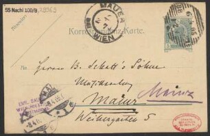 Brief an B. Schott's Söhne : 06.04.1905