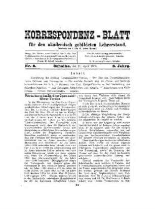 Märzsitzung des Berliner Gymnasiallehrer-Vereins