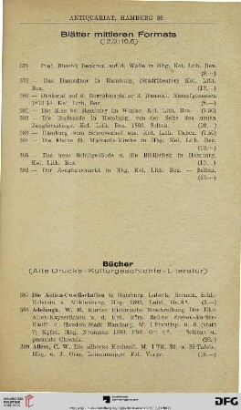 Blätter mittleren Formats (12,3 : 19,6) (Nr. 378-386)