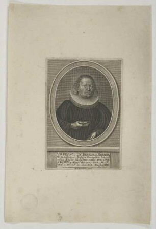 Bildnis Benedictus Hafnerus
