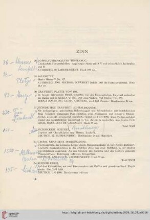 Zinn (Nr. 28-68)