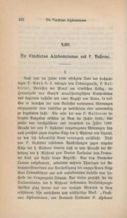222-236 Die Vindiciae Alphonsianae und P. Ballerini