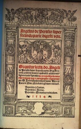 Lectura super ... ff. veteris, 2. Lectura super secunda parte Digesti veteris