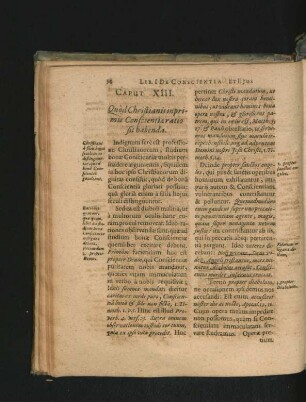 Caput XIII. Quod Christianis inprimis Conscientiae ratio sit habenda.