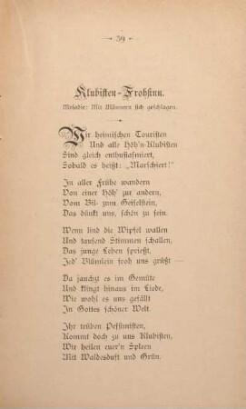 Klubisten-Frohsinn.