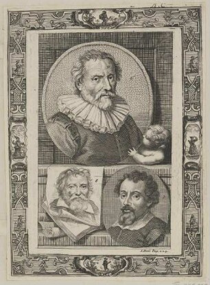 Bildnis des Abraham Bloemaert, des Adam Elsheimer und des Adam van Oort