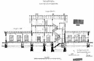 Eislingen (Fils): Empfangsgebäude Längenschnitt