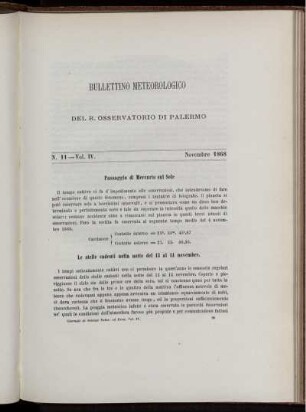N. 11 - Vol. IV. Novembre 1868