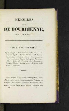 Mémoires de M. de Bourrienne, Ministre d'État
