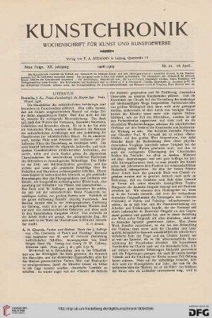 Heft 22 (16. April 1909)